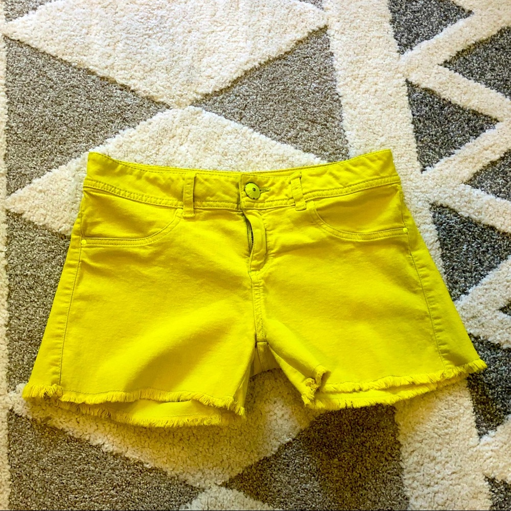 Studio F Neon Yellow Shorts - Size 6